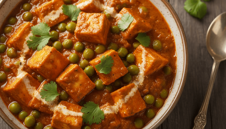 recipe for paneer mutter