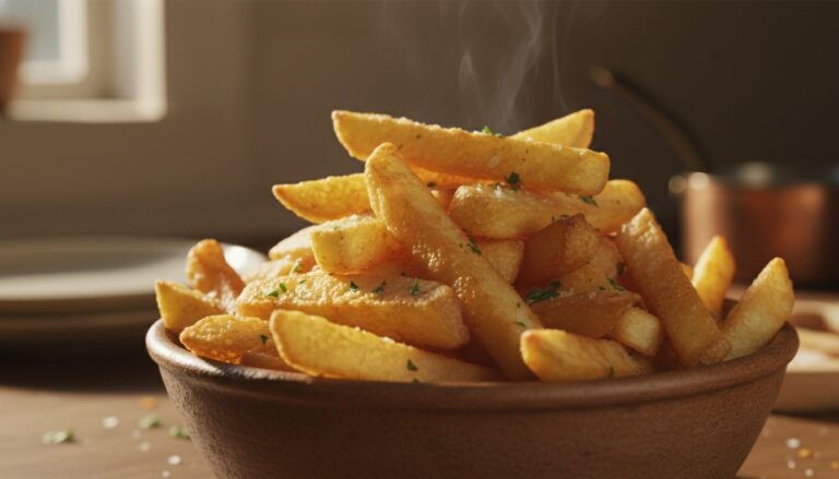 Crispy air fryer french fries without oil