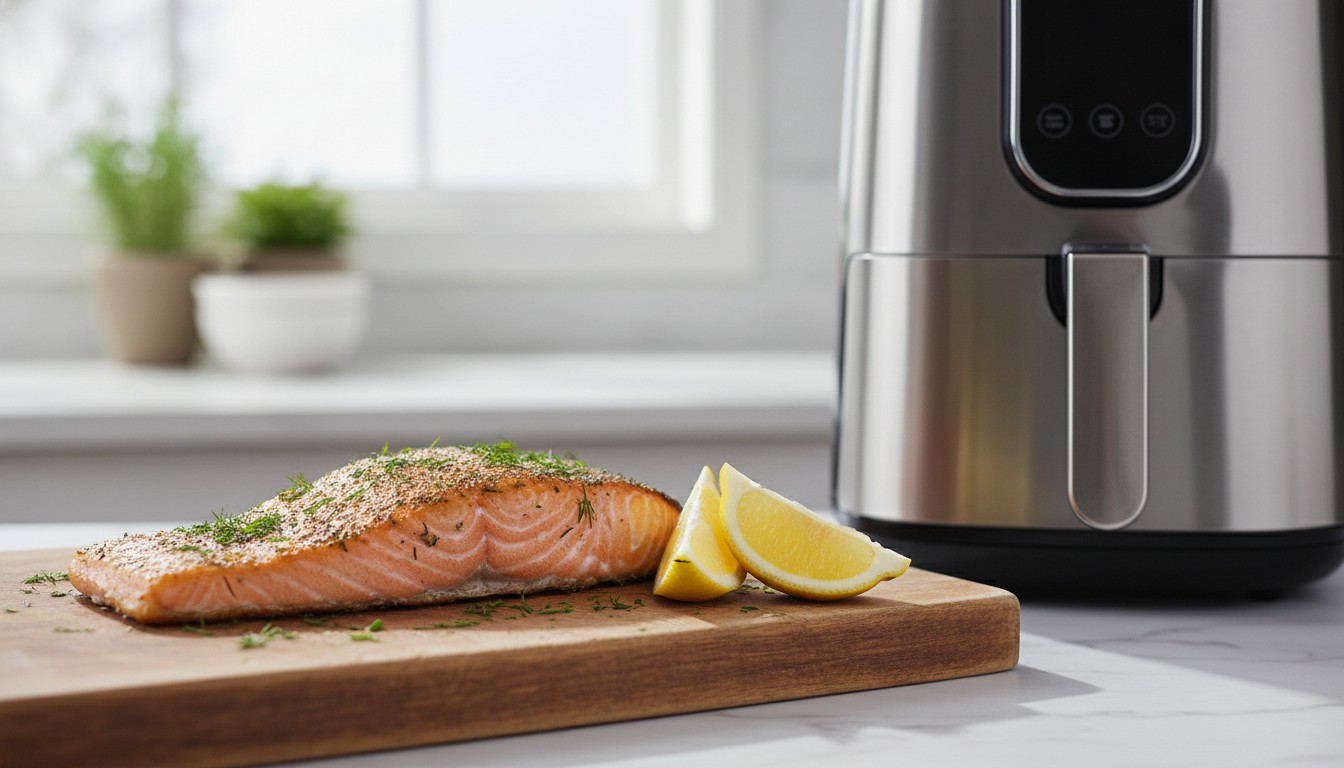 Air fryer salmon for beginners